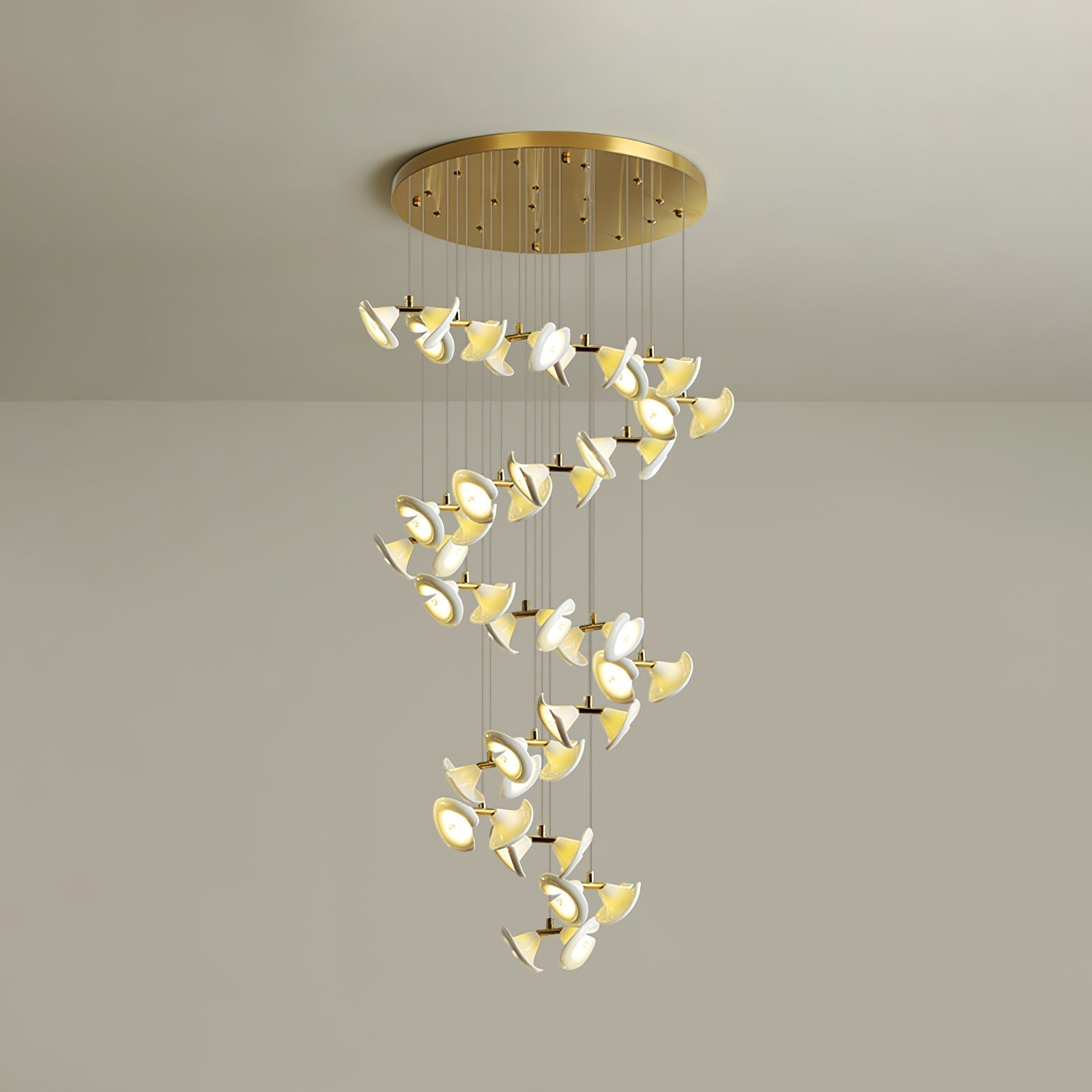 Ernoreth Art Deco Ceramic Chandelier - Lamp Outdoor