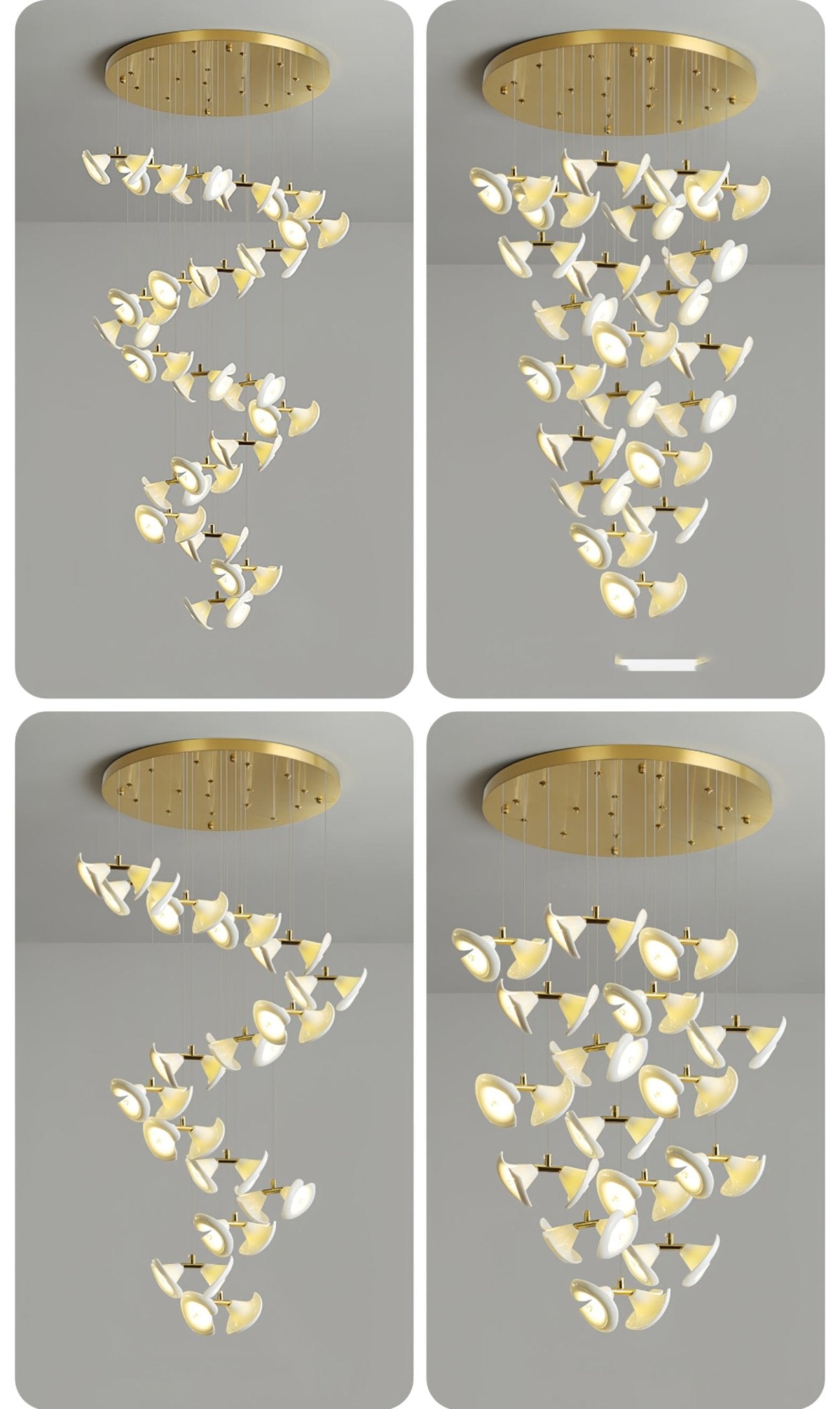 Ernoreth Art Deco Ceramic Chandelier - Lamp Outdoor