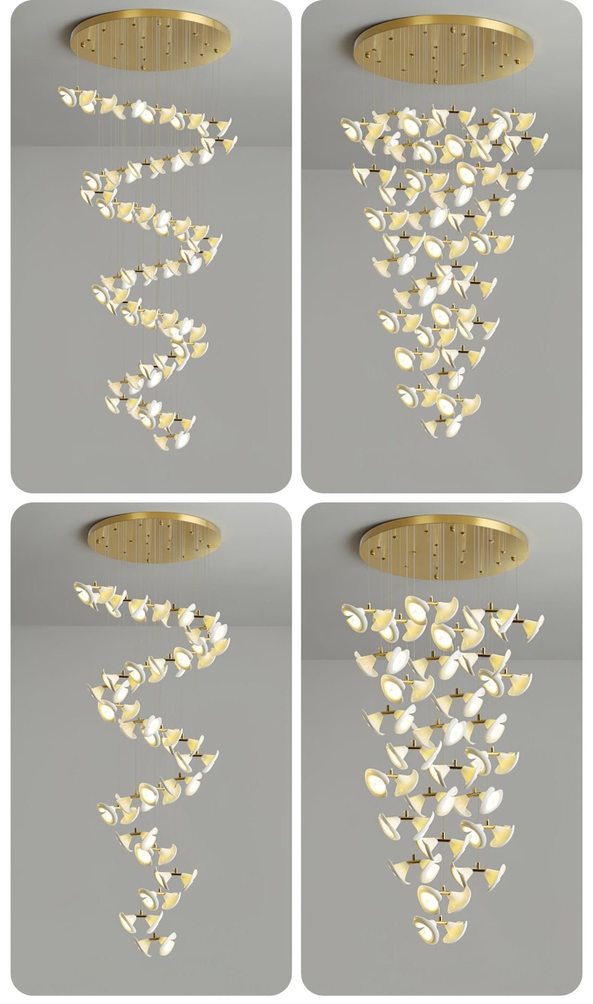 Ernoreth Art Deco Ceramic Chandelier - Lamp Outdoor
