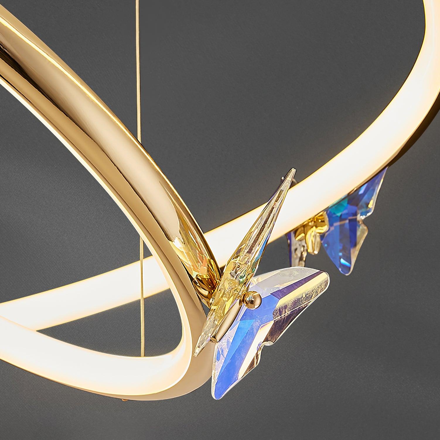 Blue Butterfly Chandelier - Lamp Outdoor