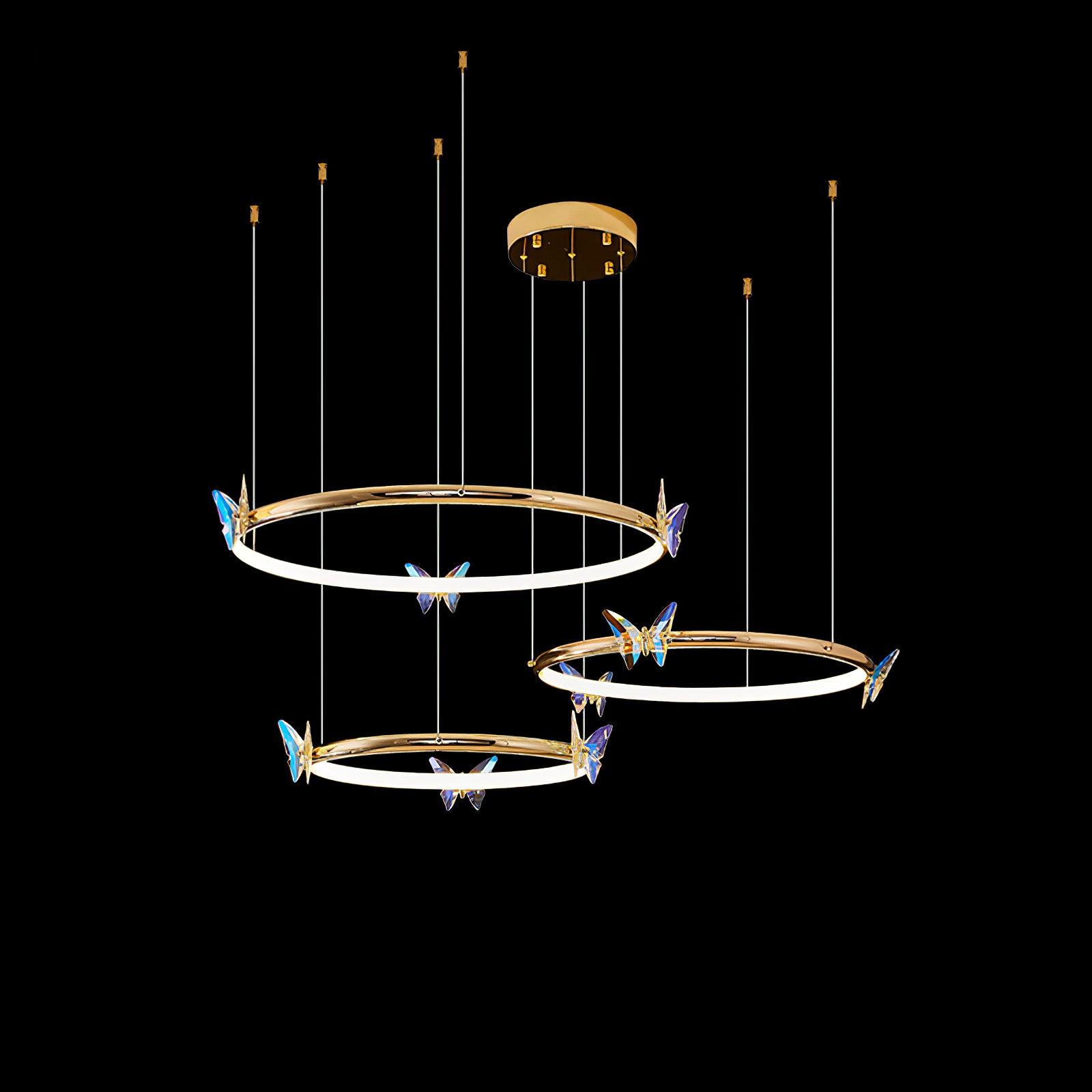 Blue Butterfly Chandelier - Lamp Outdoor