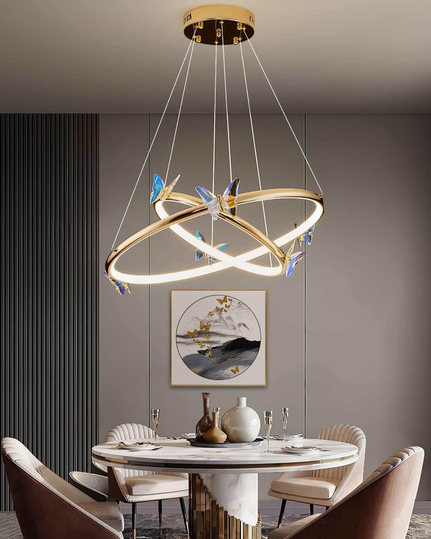 Blue Butterfly Chandelier - Lamp Outdoor