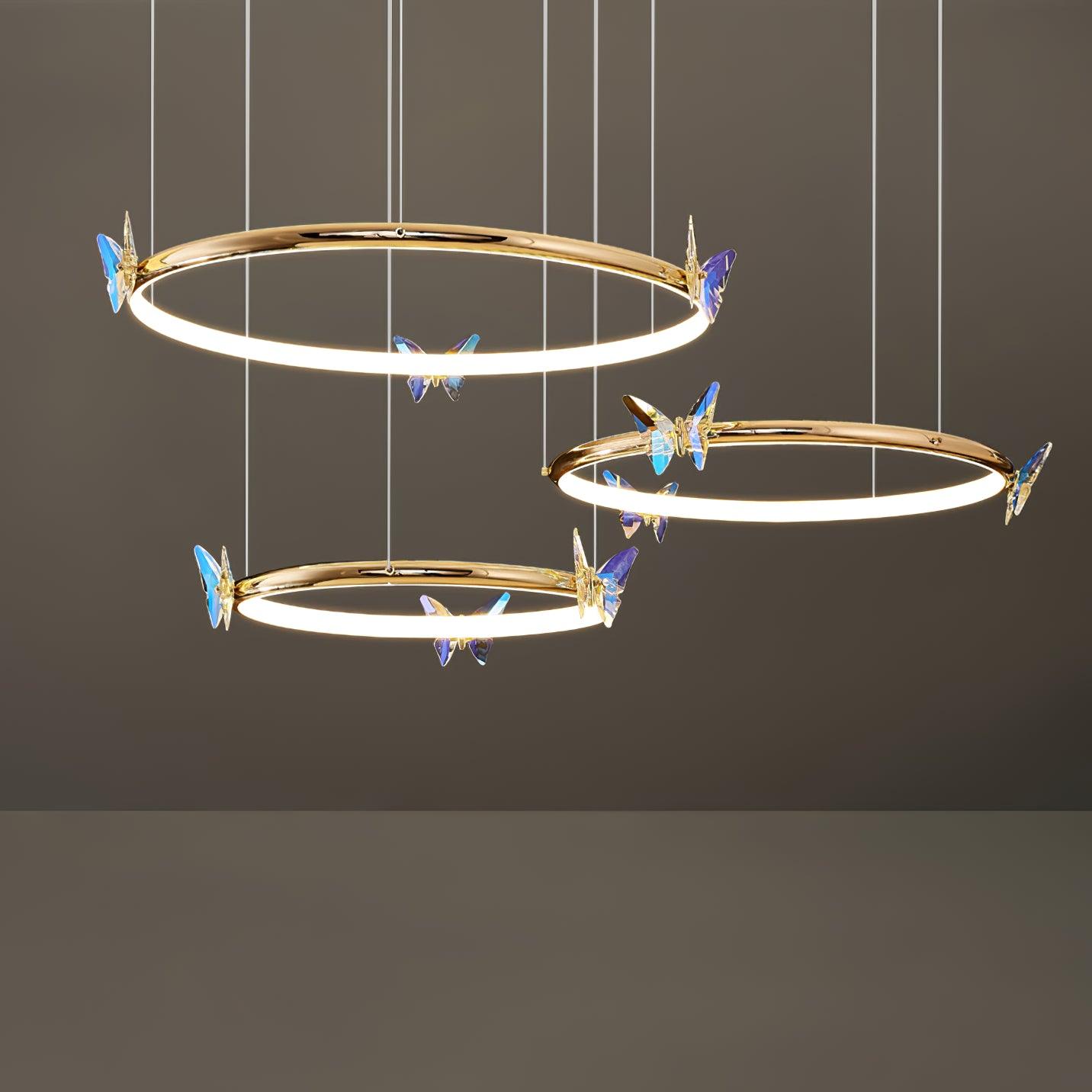 Blue Butterfly Chandelier - Lamp Outdoor