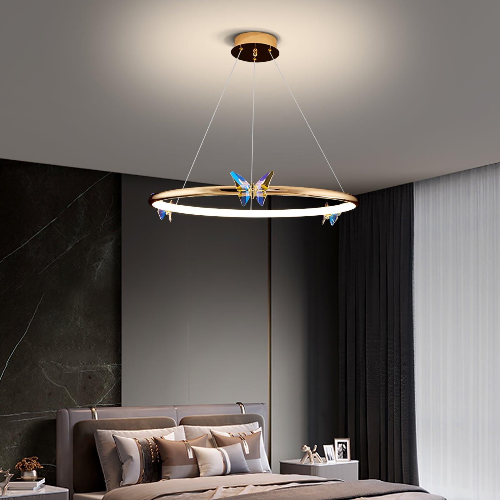 Blue Butterfly Chandelier - Lamp Outdoor