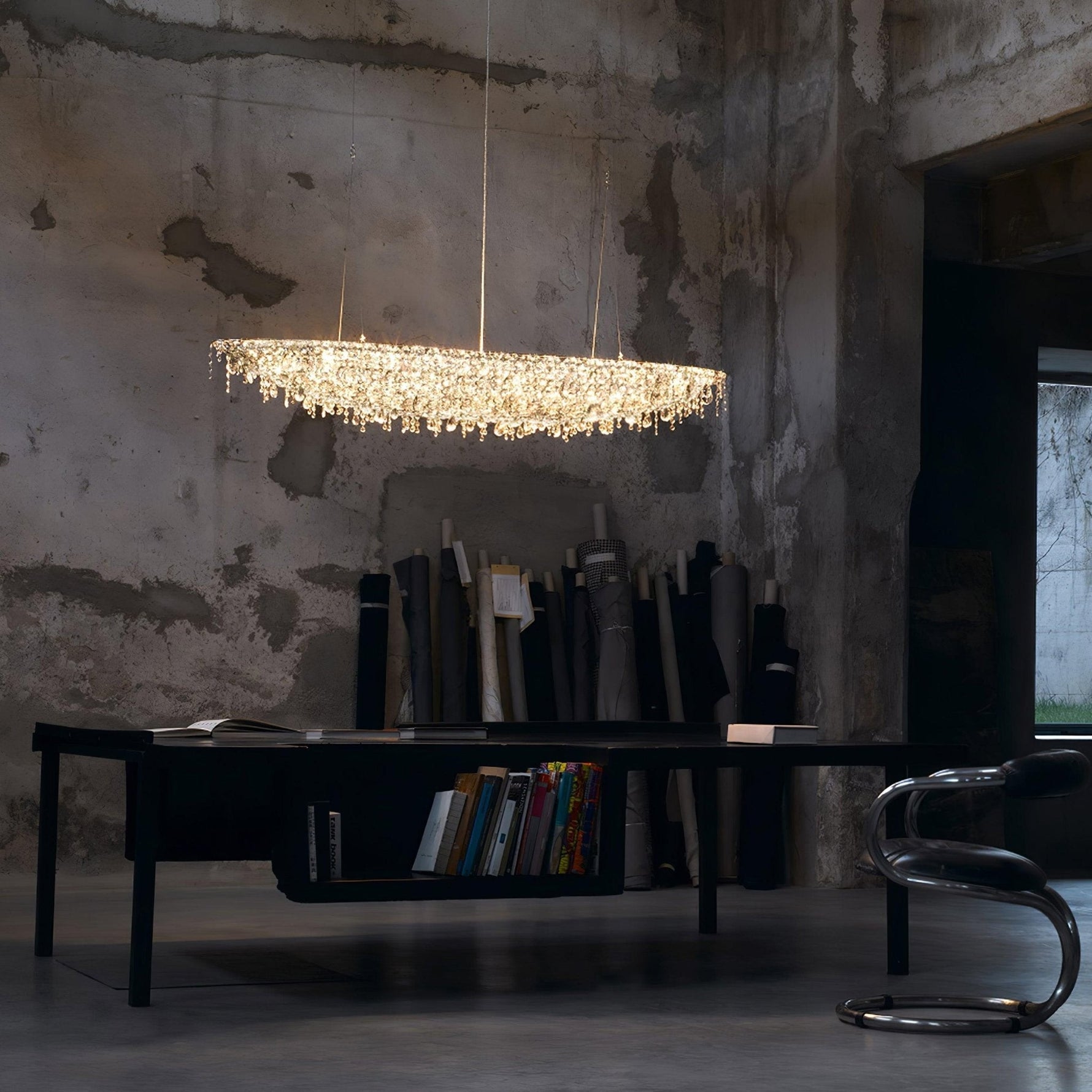 Zoravine Crystal Pendant Light - Lamp Outdoor