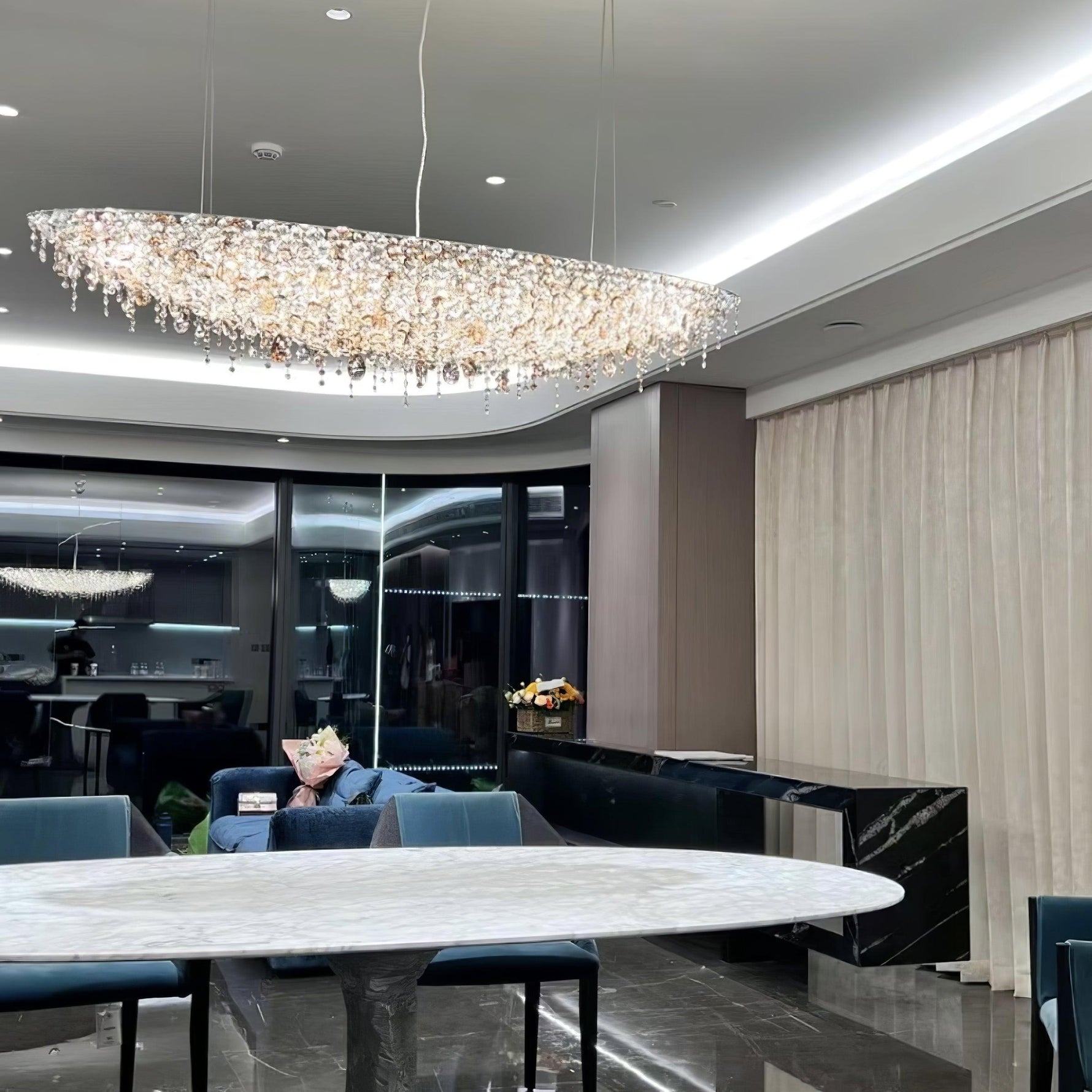 Zoravine Crystal Pendant Light - Lamp Outdoor