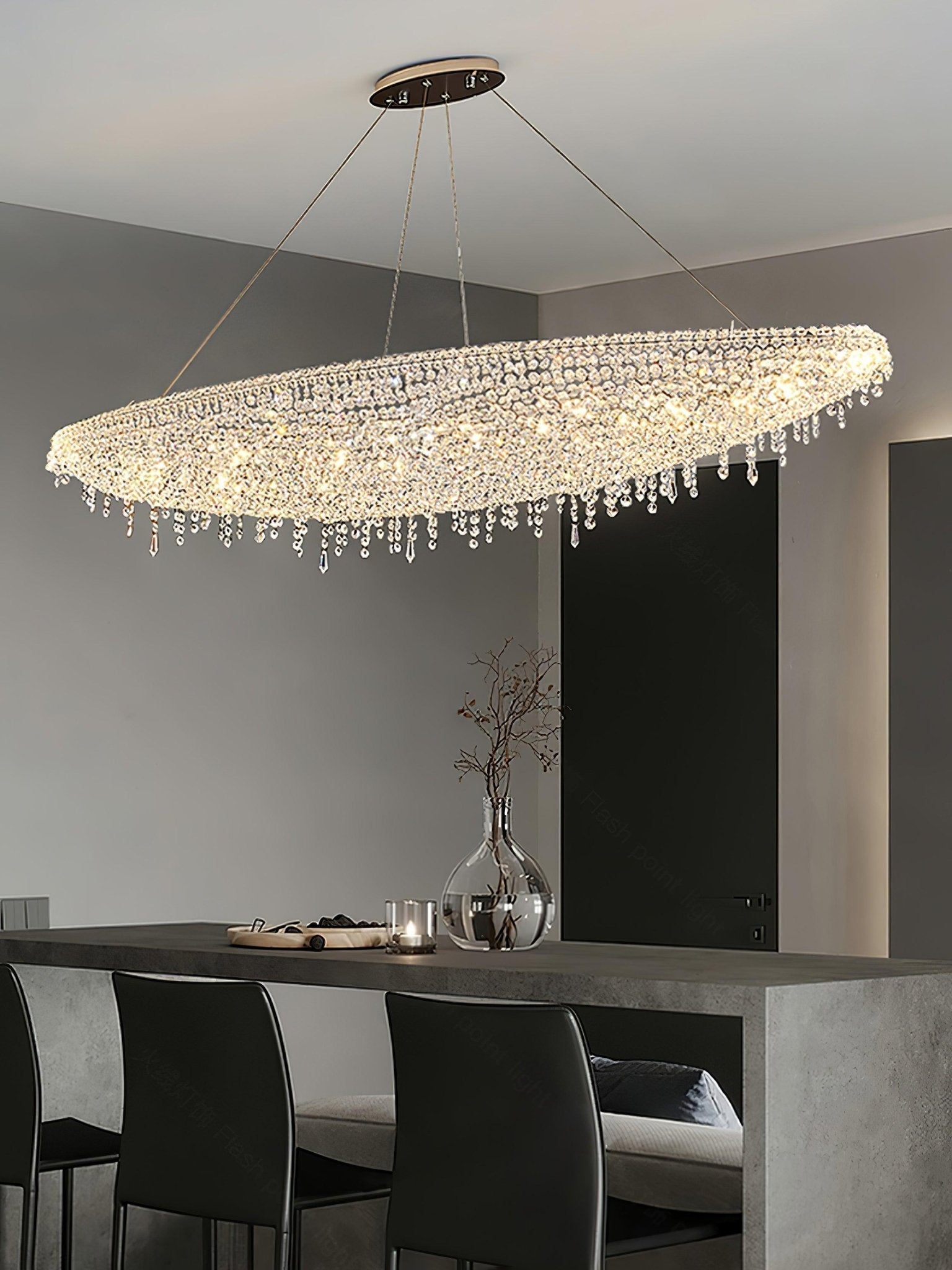 Zoravine Crystal Pendant Light - Lamp Outdoor