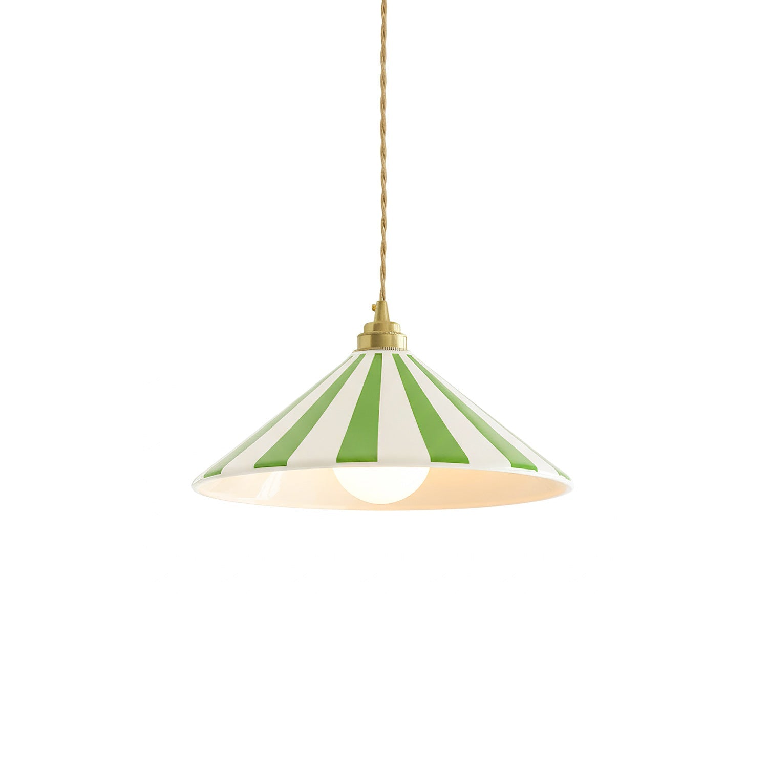 Bobine Modern Brass Pendant Light