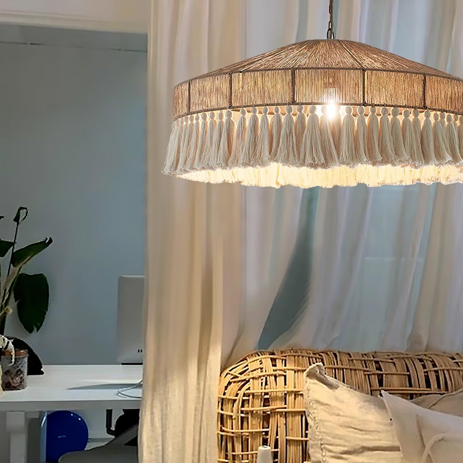 Vorenth Hemp Rope Pendant Light - Lamp Outdoor