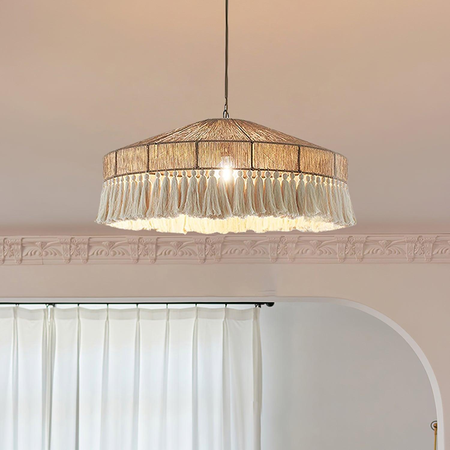Vorenth Hemp Rope Pendant Light - Lamp Outdoor