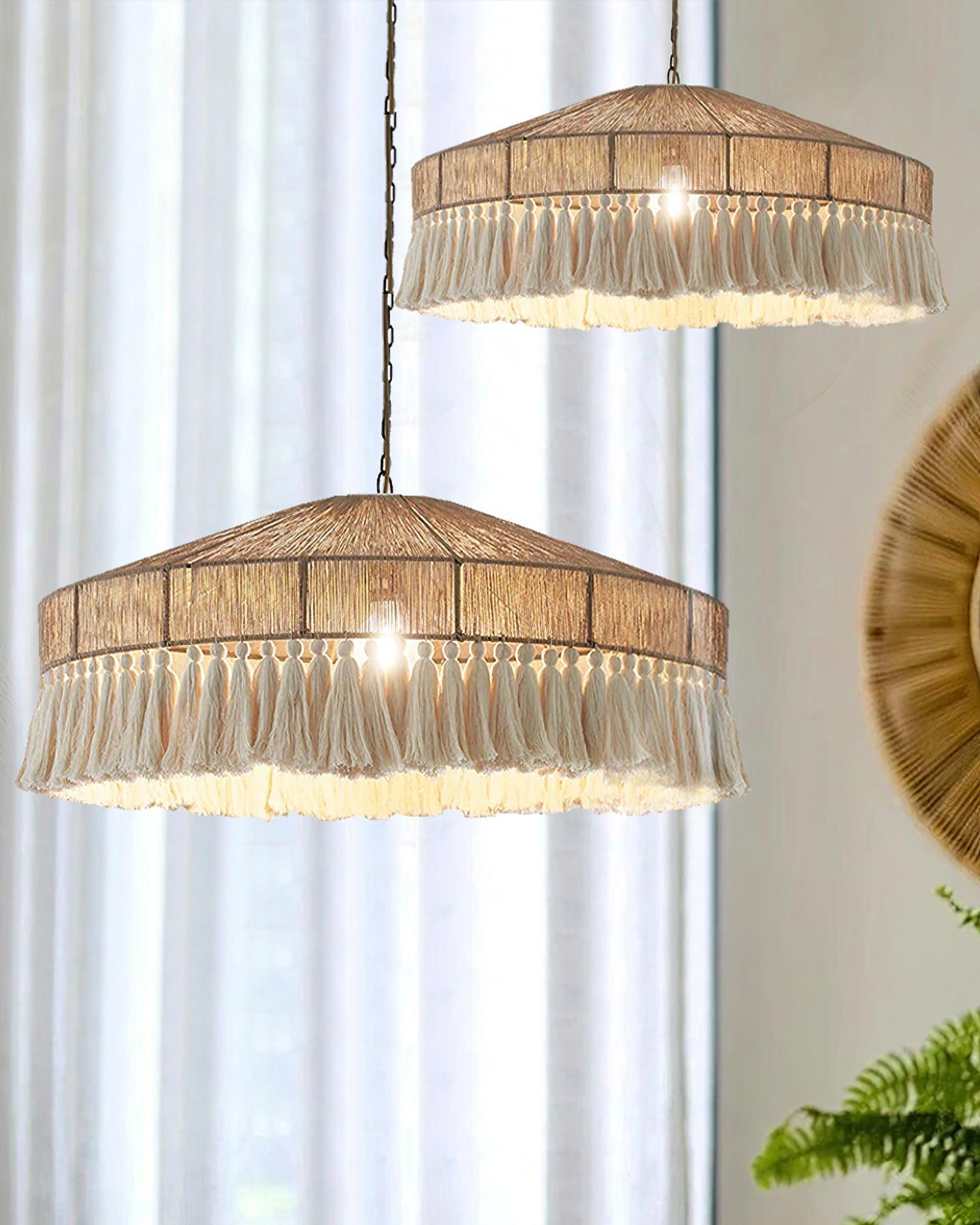 Vorenth Hemp Rope Pendant Light - Lamp Outdoor