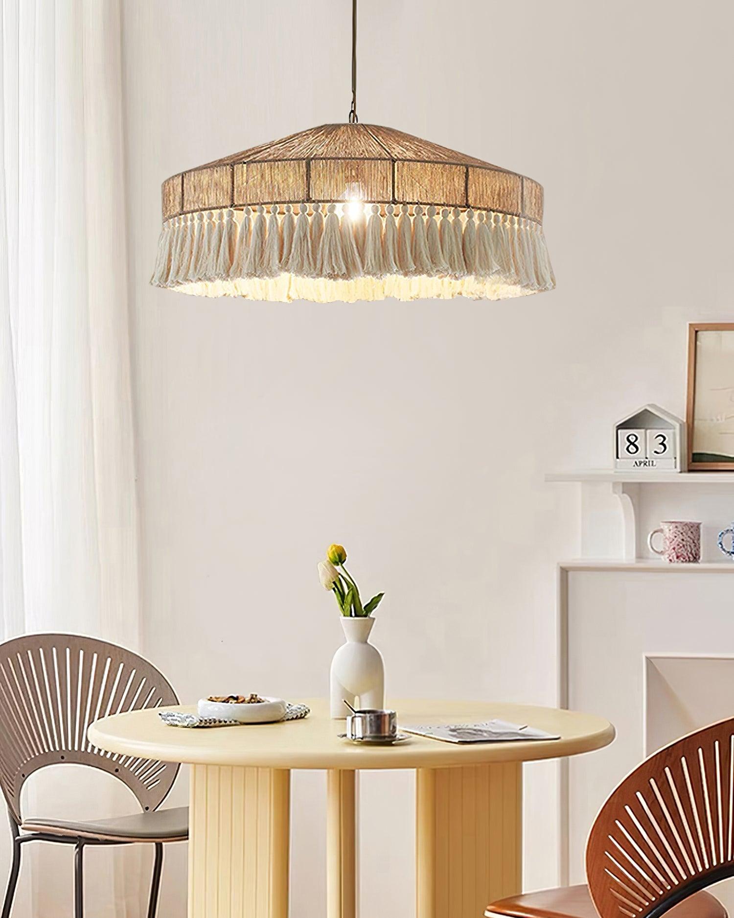 Vorenth Hemp Rope Pendant Light - Lamp Outdoor