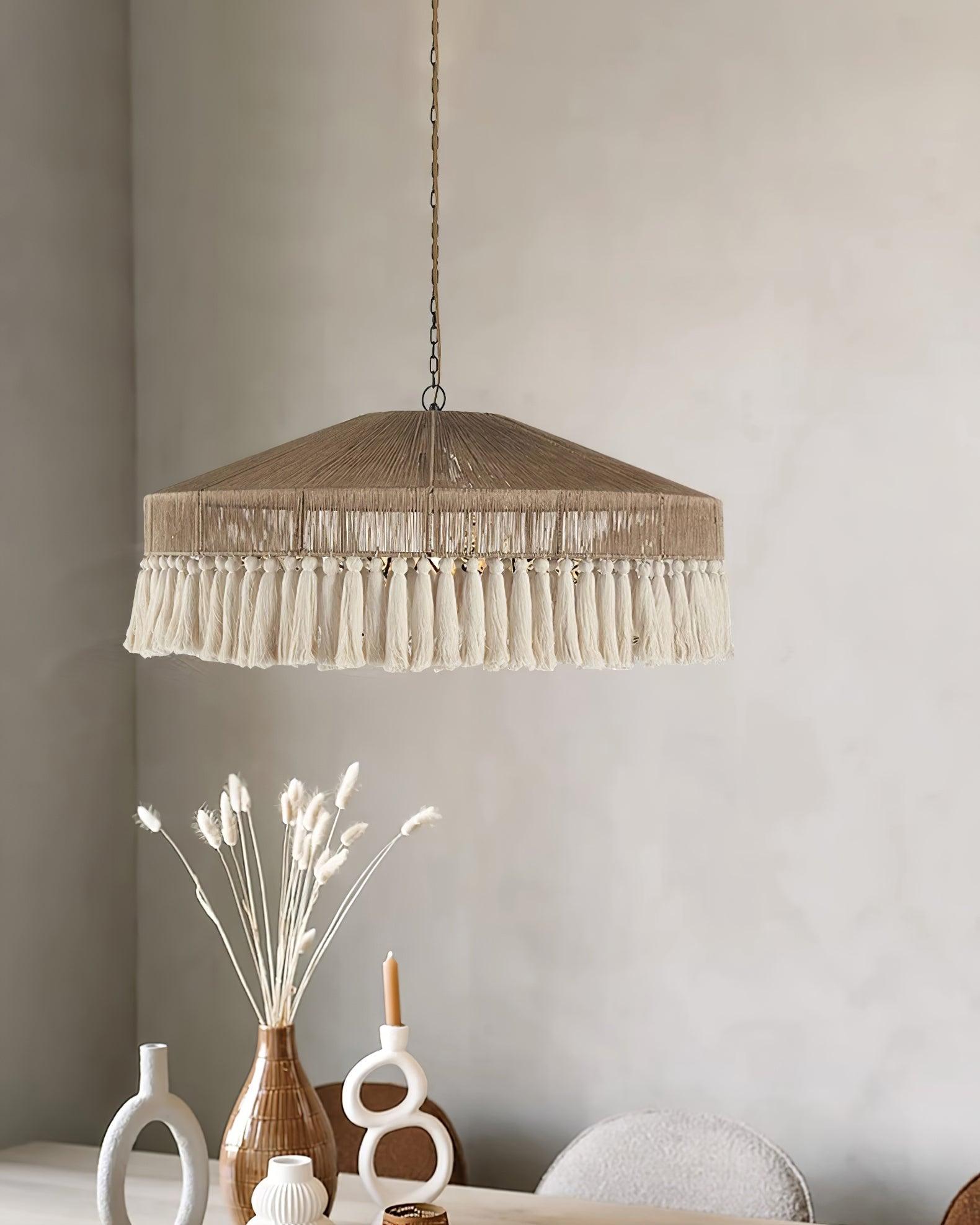 Vorenth Hemp Rope Pendant Light - Lamp Outdoor