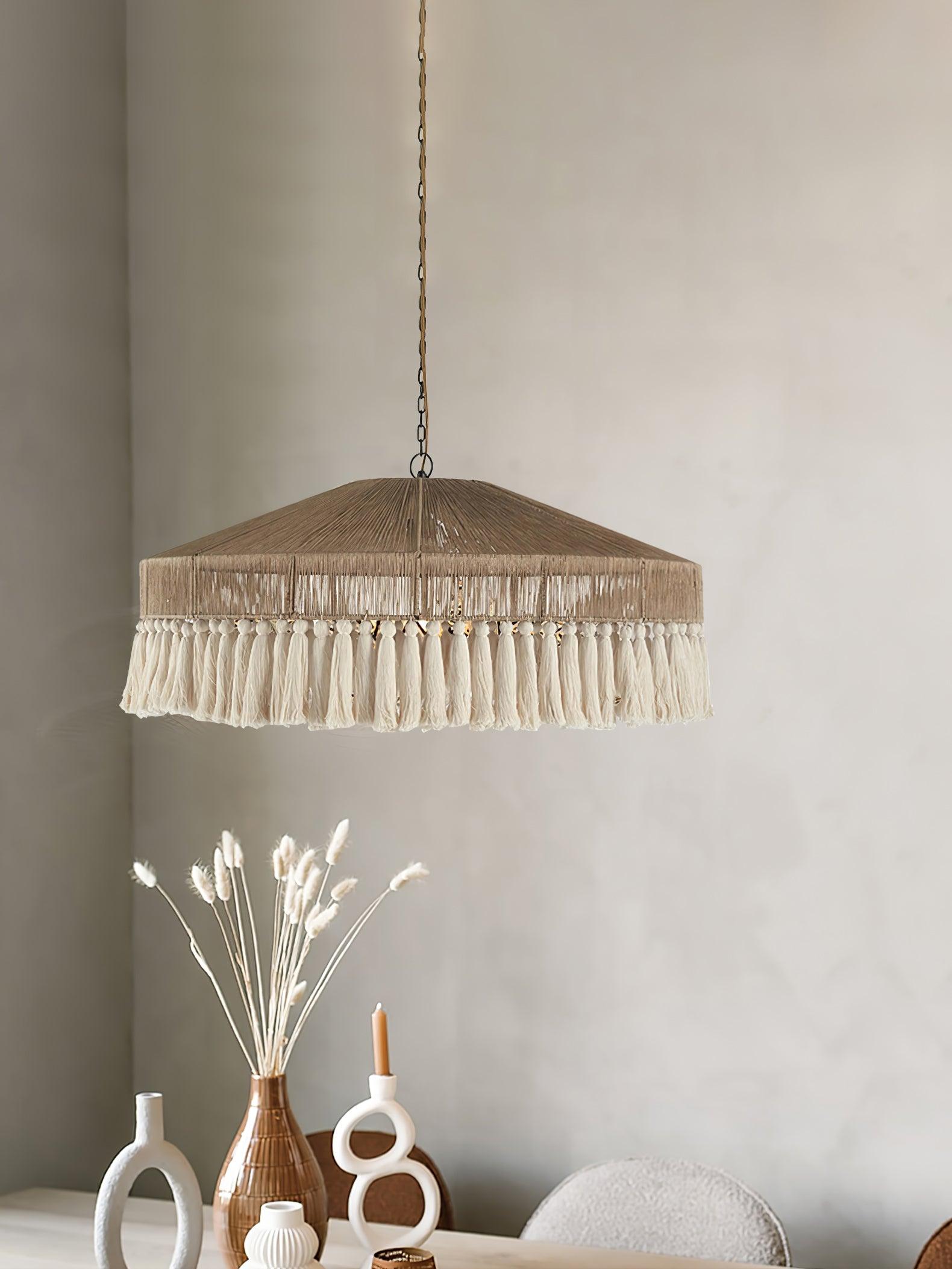 Vorenth Hemp Rope Pendant Light - Lamp Outdoor