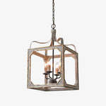 Boho Rustic Cube Chandelier - Lamp Outdoor