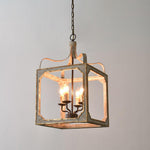 Boho Rustic Cube Chandelier - Lamp Outdoor