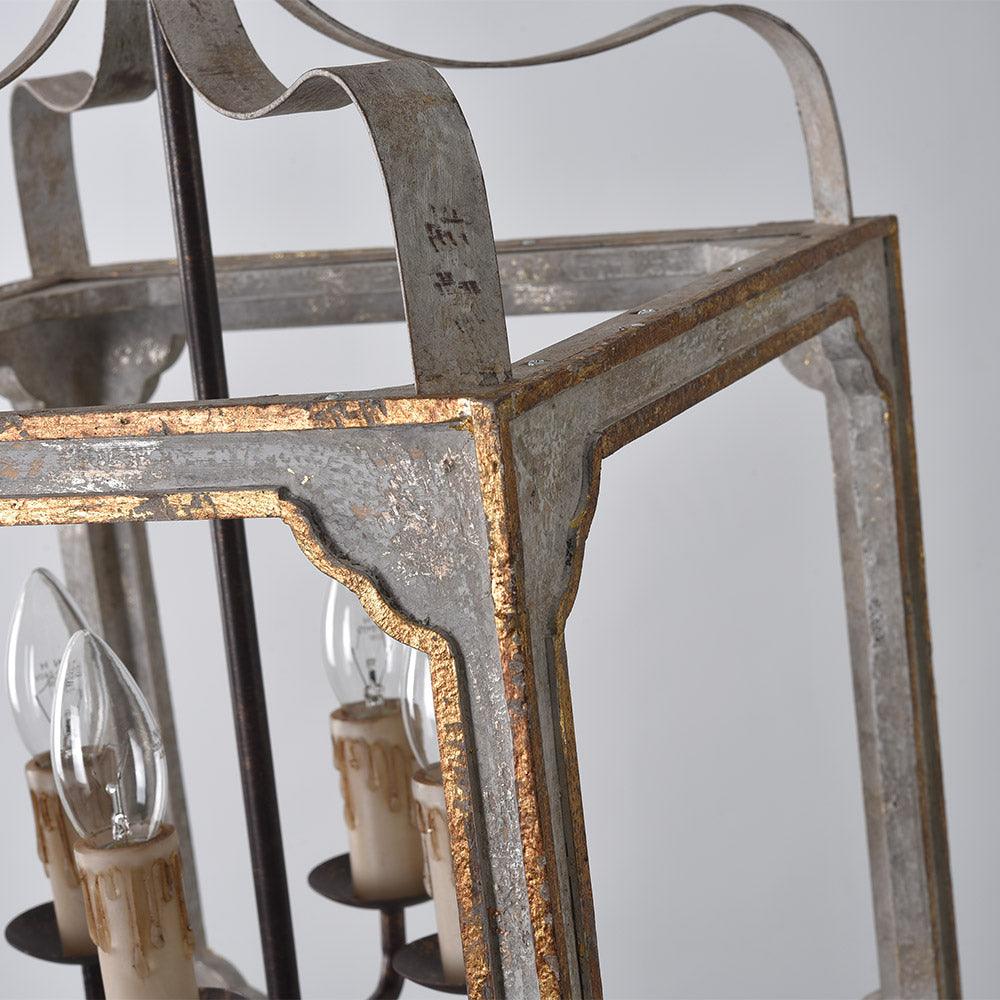 Boho Rustic Cube Chandelier - Lamp Outdoor