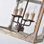Boho Rustic Cube Chandelier - Lamp Outdoor
