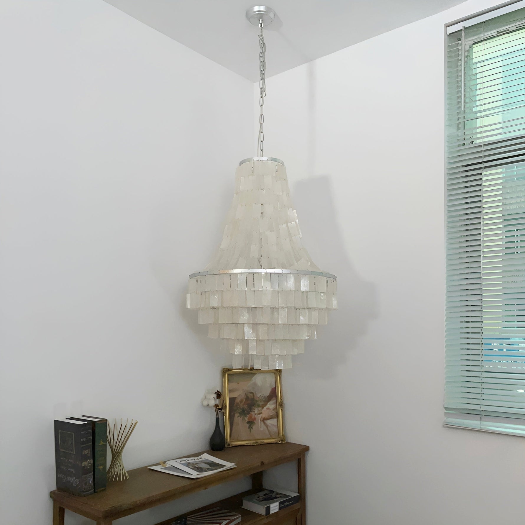 Aurora Chandelier Boho Shell Tiered - Lamp Outdoor