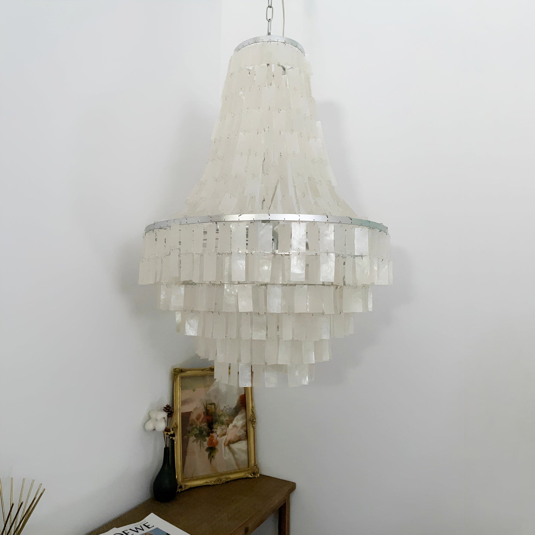Aurora Chandelier Boho Shell Tiered - Lamp Outdoor