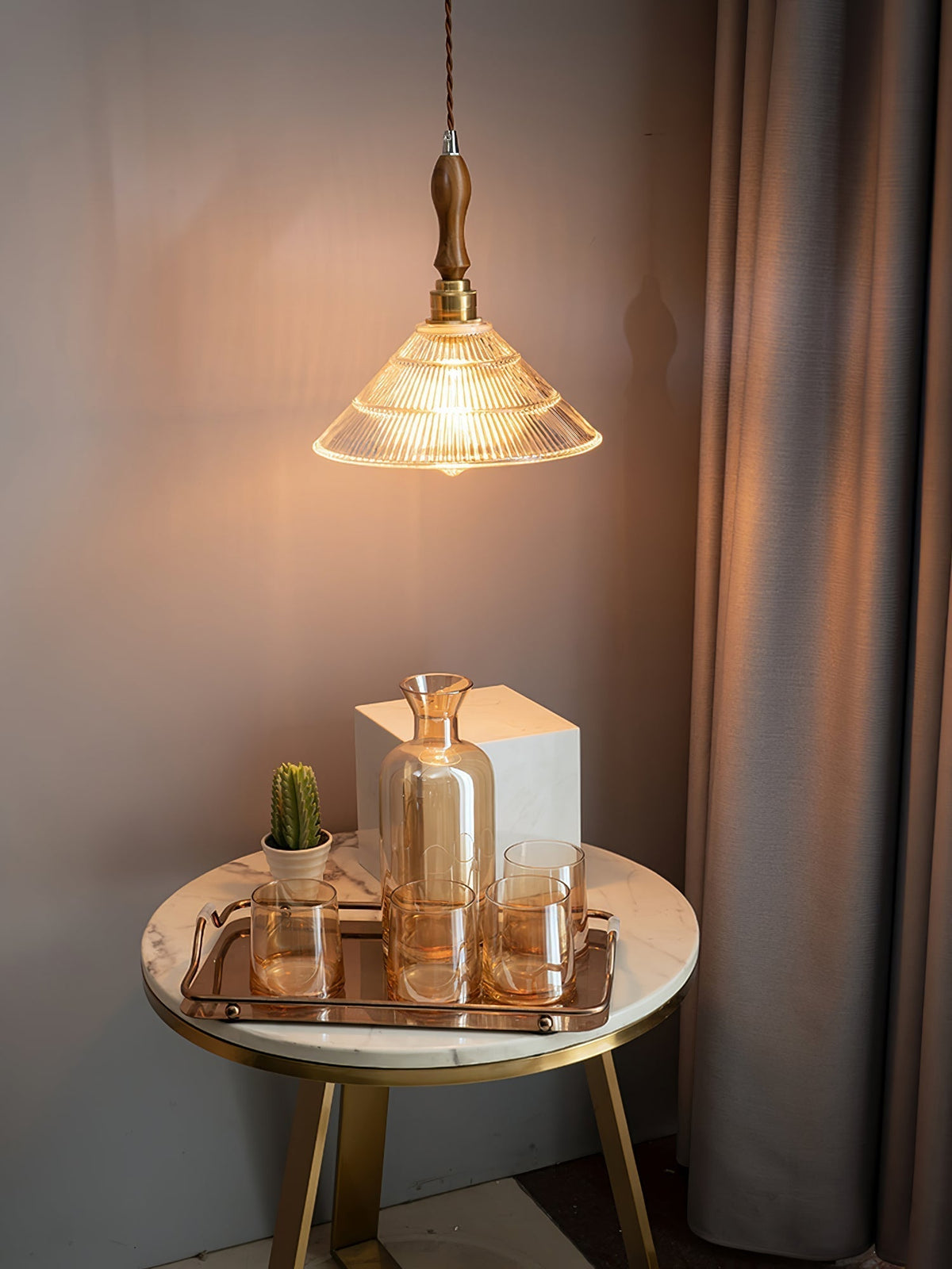Vintage Ripple Pendant Lamp - Lamp Outdoor