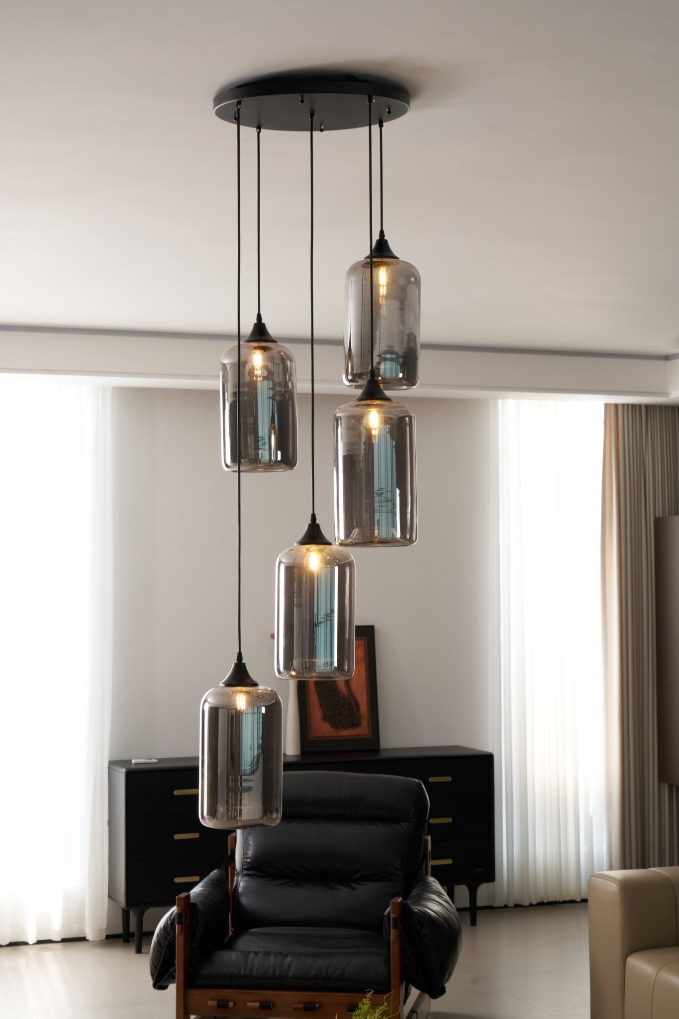 Bottle Glass Pendant Light - Lamp Outdoor