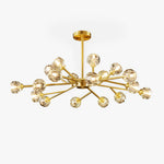Crystal Ball Round Cluster Chandelier - Lamp Outdoor