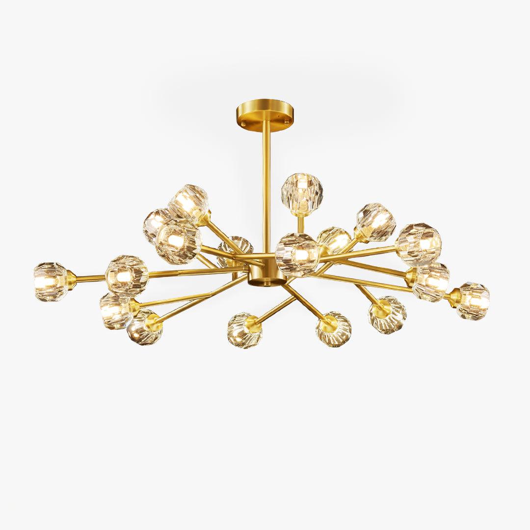 Crystal Ball Round Cluster Chandelier - Lamp Outdoor