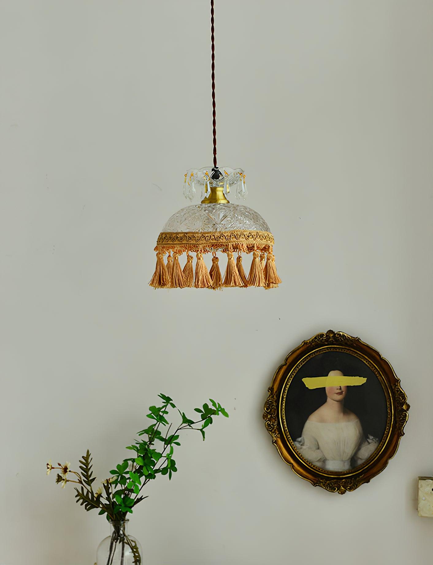 Bowl Tassel Pendant Light - Lamp Outdoor
