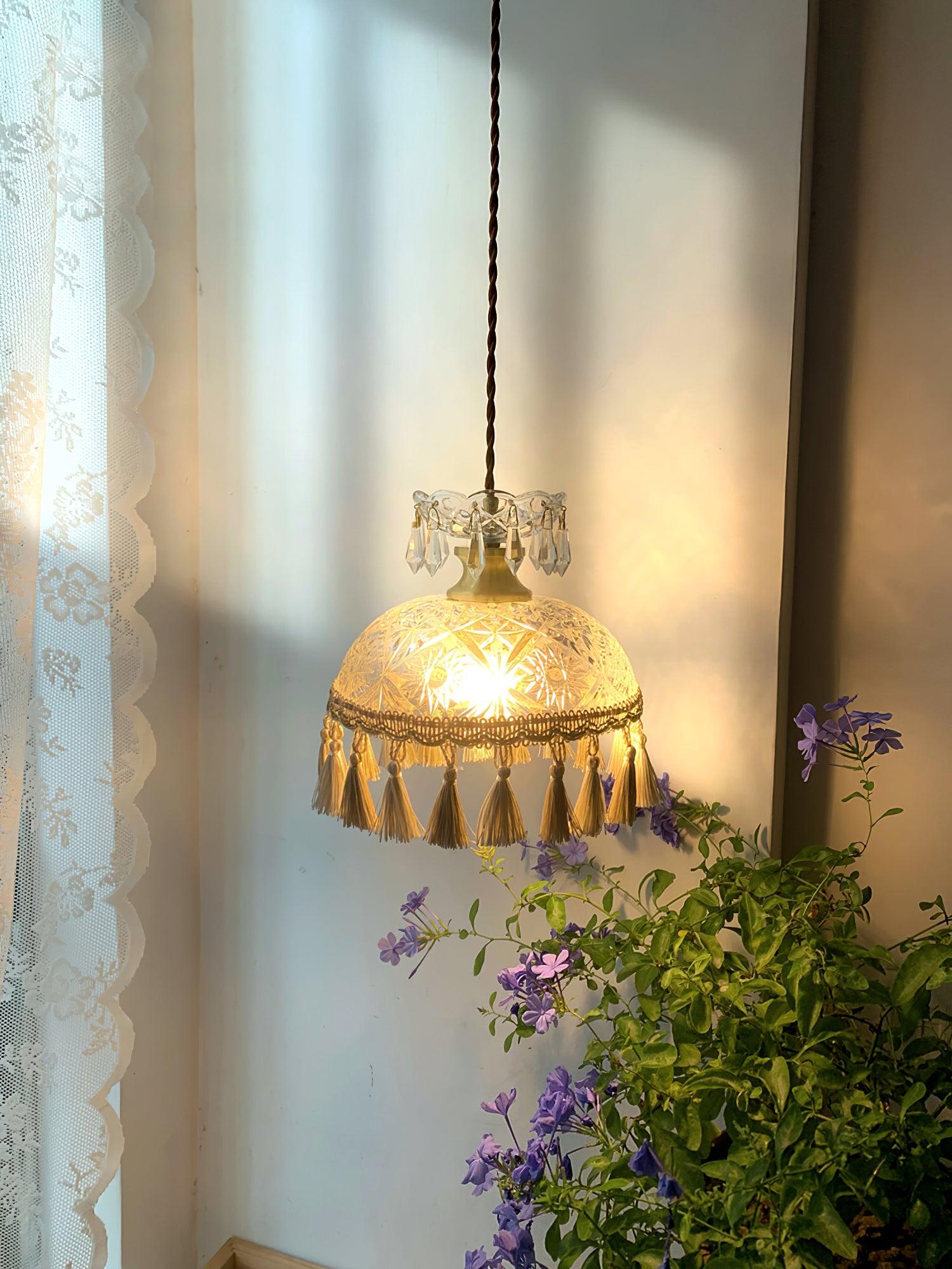 Bowl Tassel Pendant Light - Lamp Outdoor