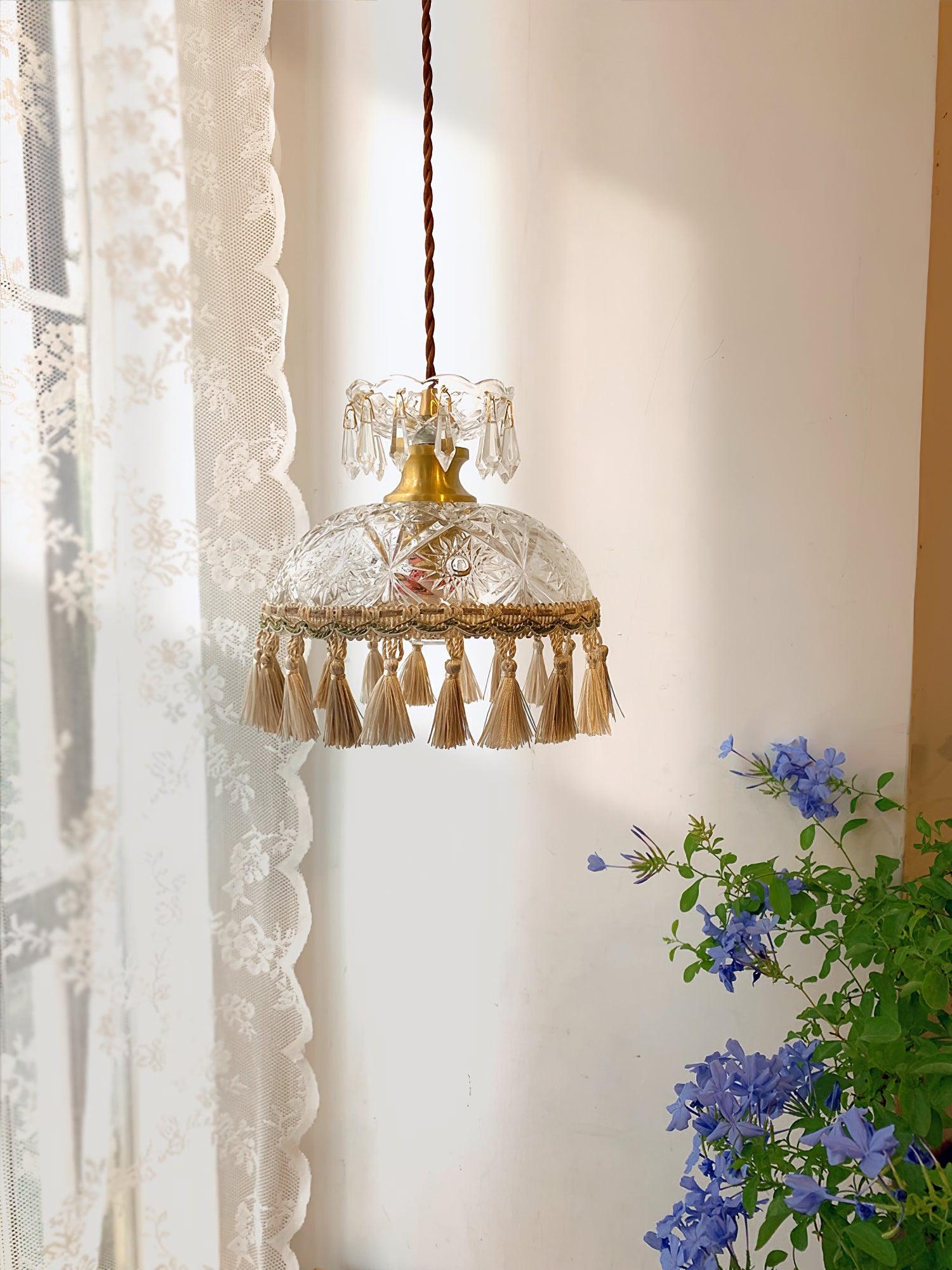 Bowl Tassel Pendant Light - Lamp Outdoor