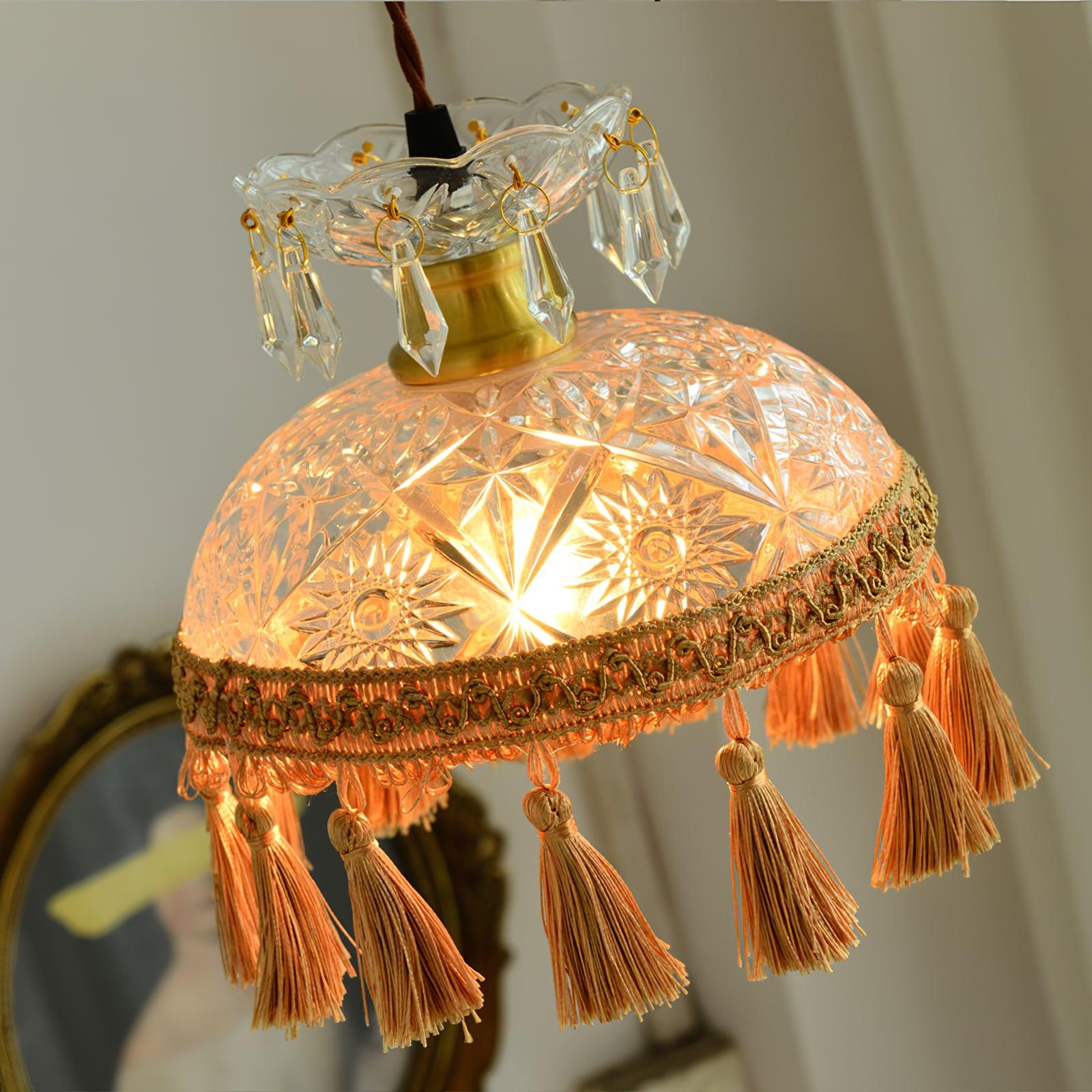 Bowl Tassel Pendant Light - Lamp Outdoor