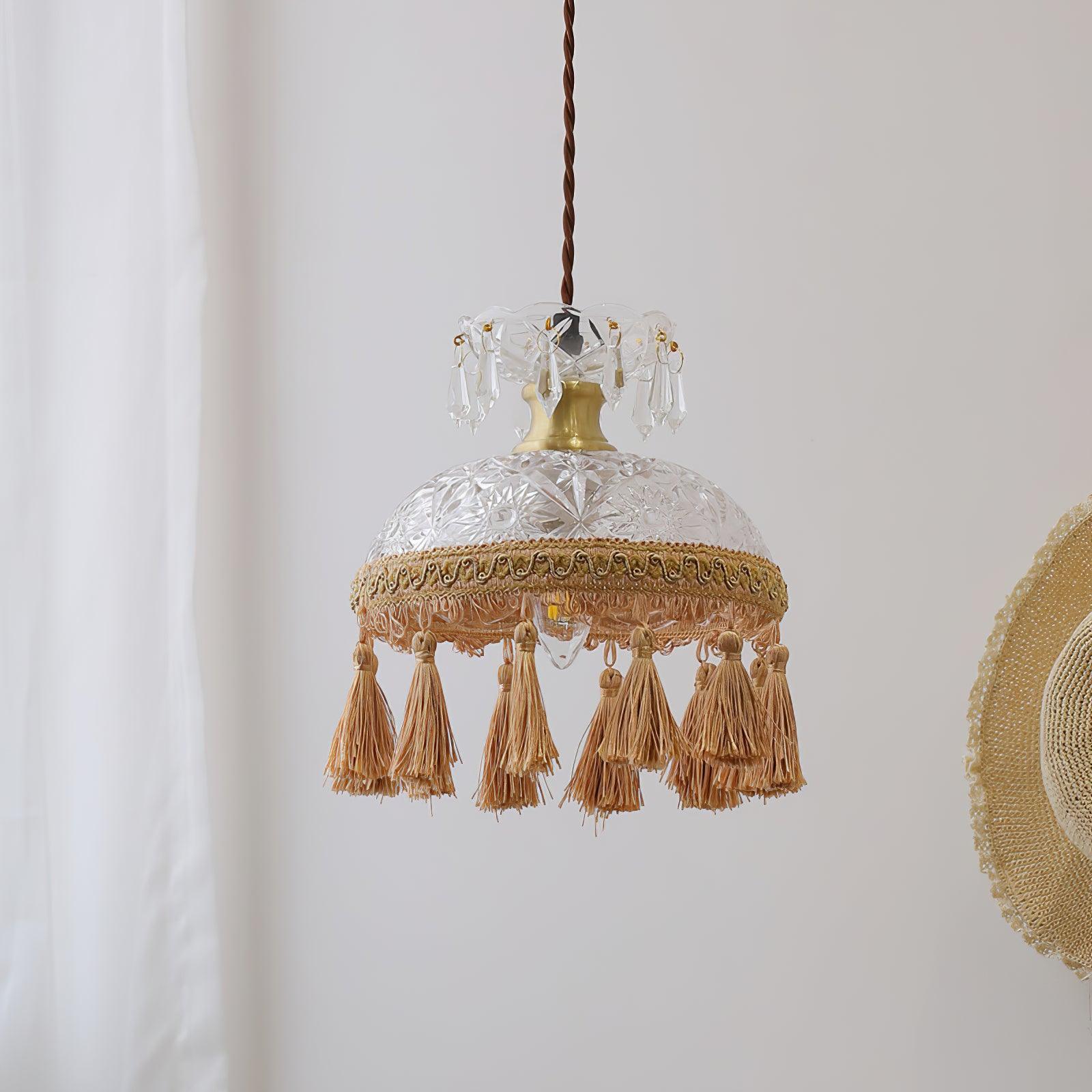 Bowl Tassel Pendant Light - Lamp Outdoor
