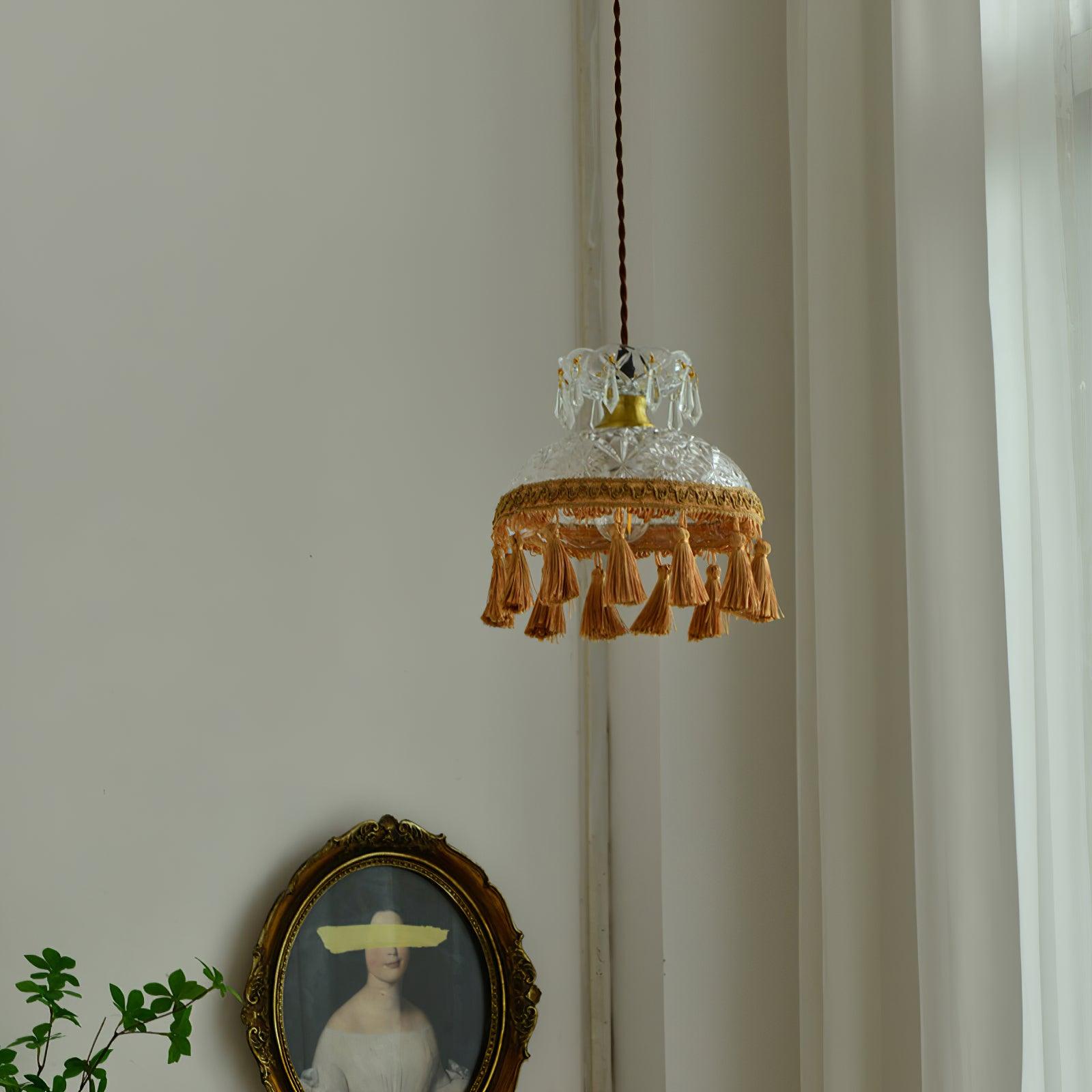 Bowl Tassel Pendant Light - Lamp Outdoor