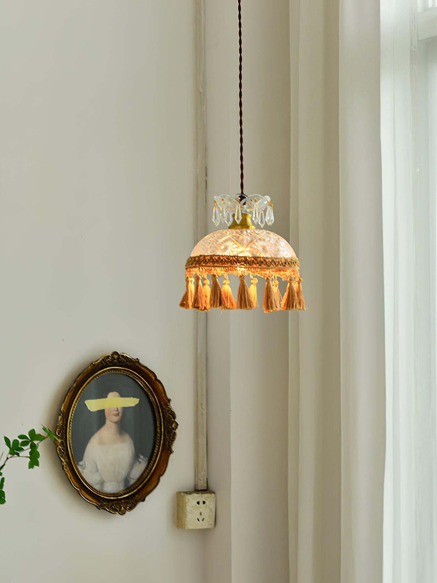 Bowl Tassel Pendant Light - Lamp Outdoor