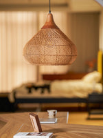 Braided Rattan Pendant Lamp - Lamp Outdoor