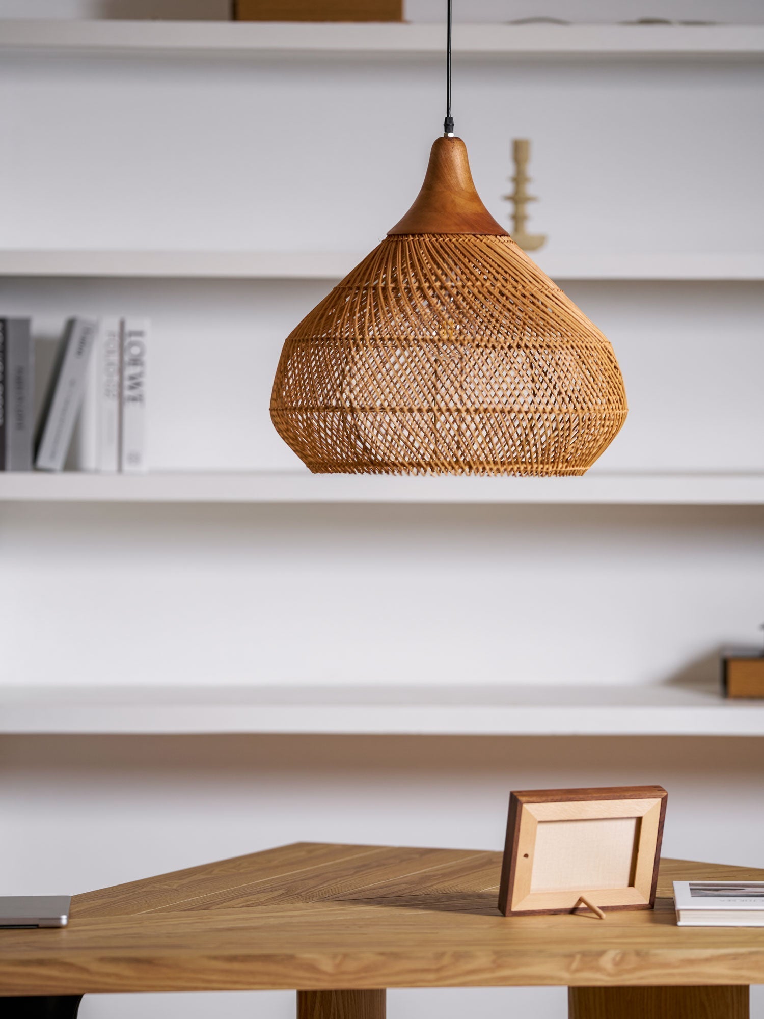Braided Rattan Pendant Lamp - Lamp Outdoor