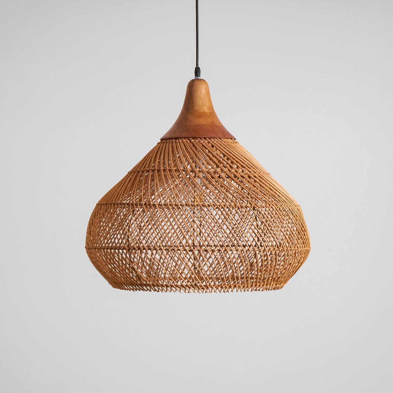 Braided Rattan Pendant Lamp - Lamp Outdoor