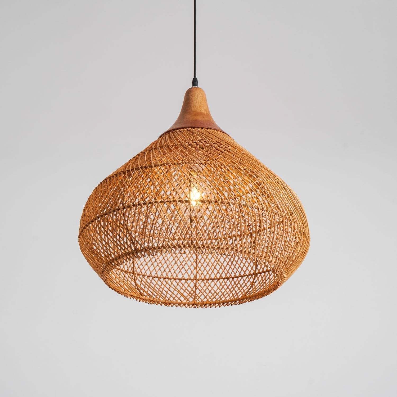 Braided Rattan Pendant Lamp - Lamp Outdoor
