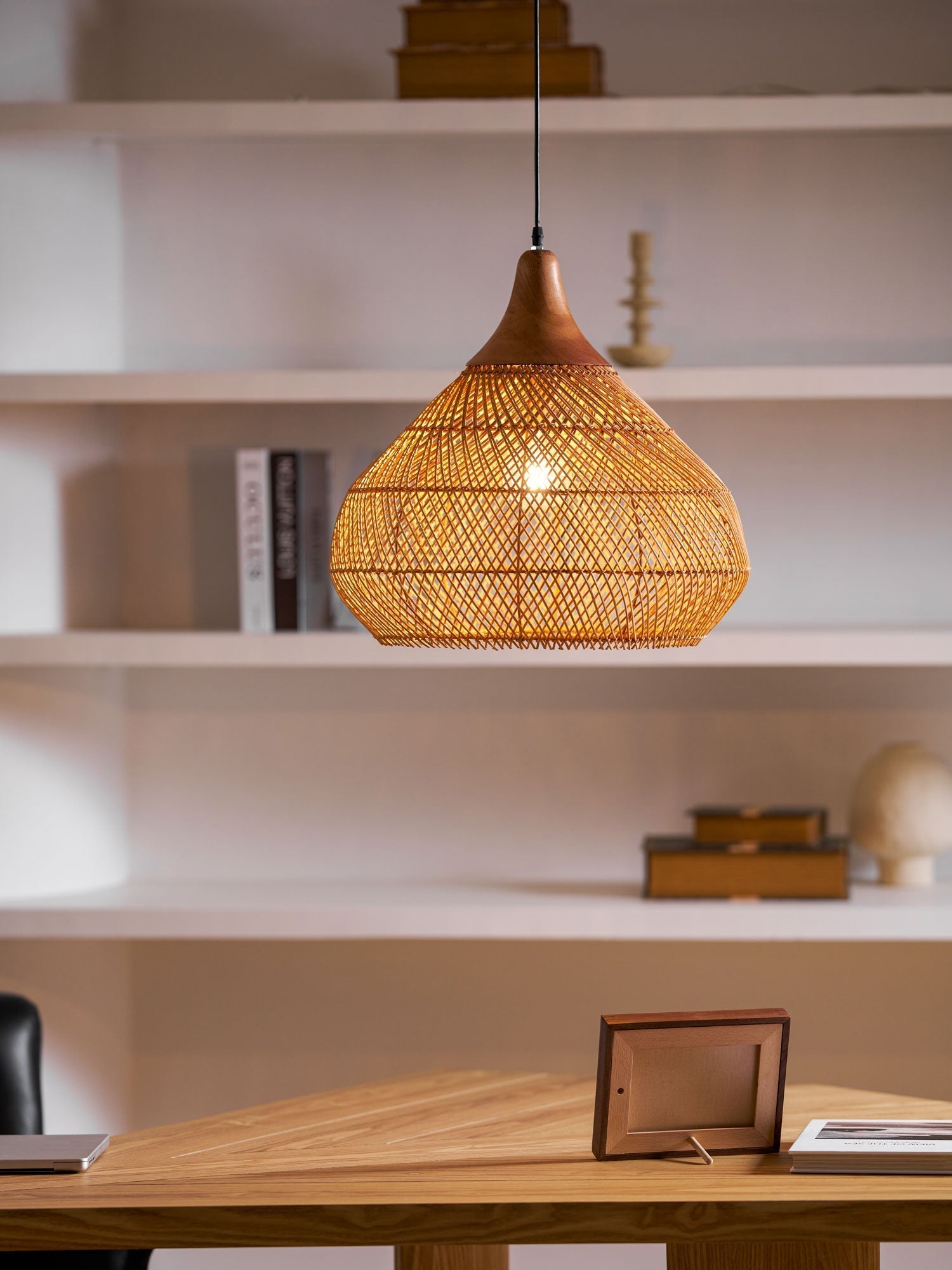 Braided Rattan Pendant Lamp - Lamp Outdoor