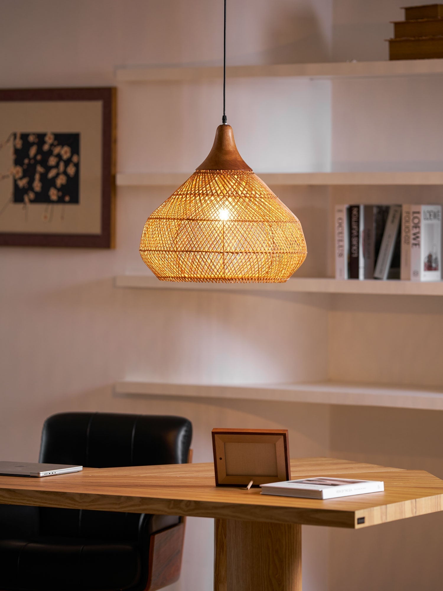 Braided Rattan Pendant Lamp - Lamp Outdoor