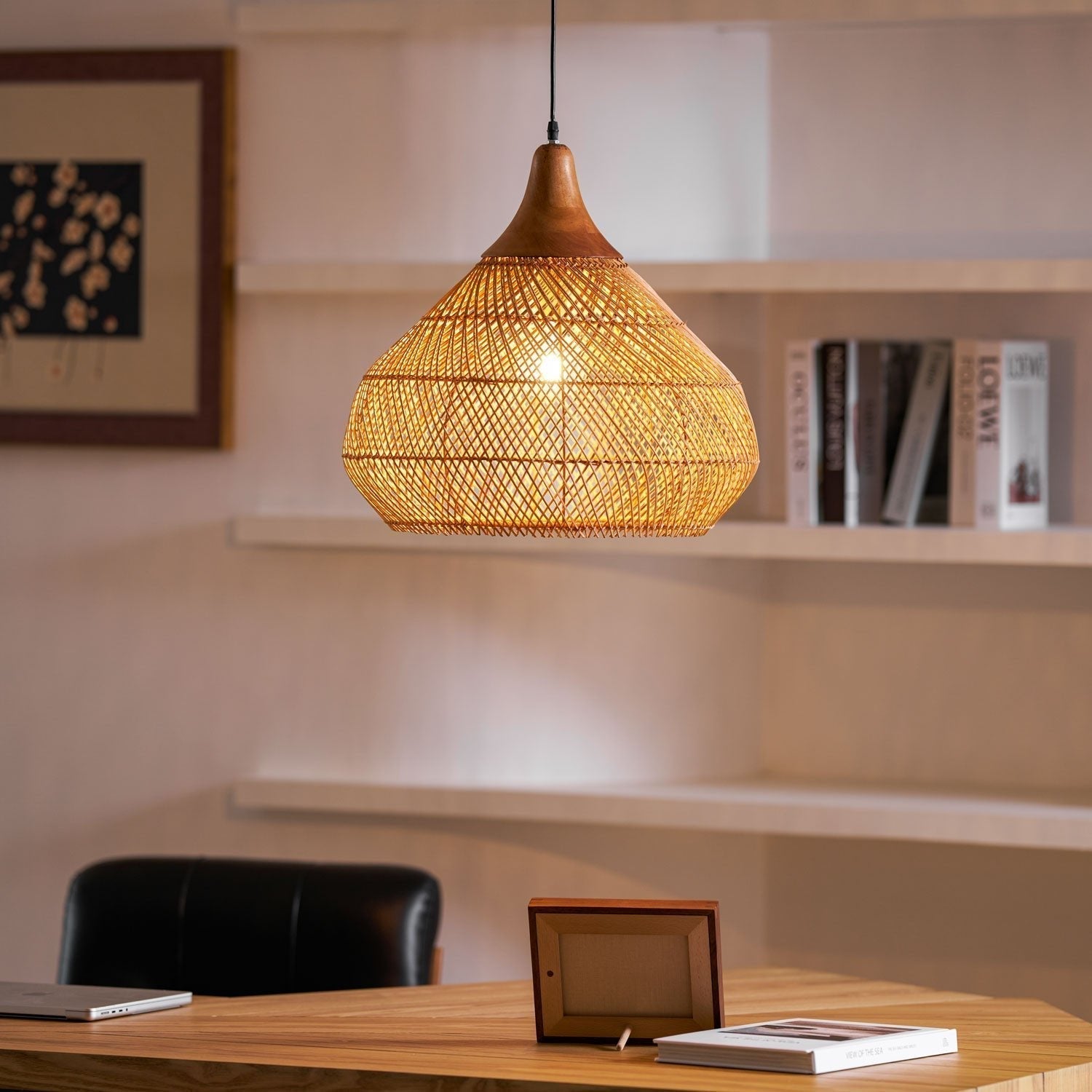 Braided Rattan Pendant Lamp - Lamp Outdoor