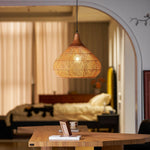 Braided Rattan Pendant Lamp - Lamp Outdoor