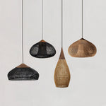 Braided Rattan Pendant Lamp - Lamp Outdoor