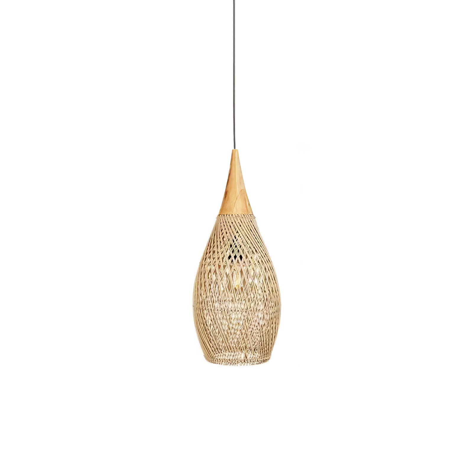 Braided Rattan Pendant Lamp - Lamp Outdoor