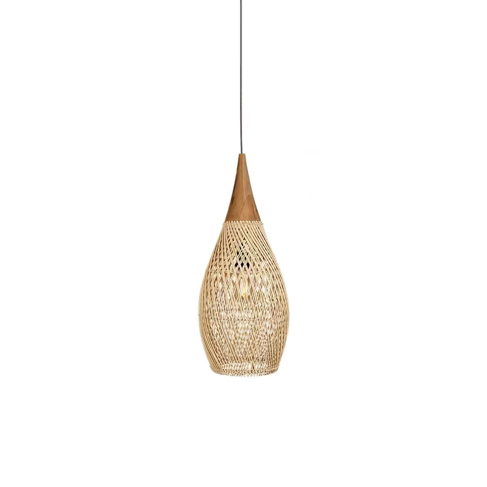Braided Rattan Pendant Lamp - Lamp Outdoor