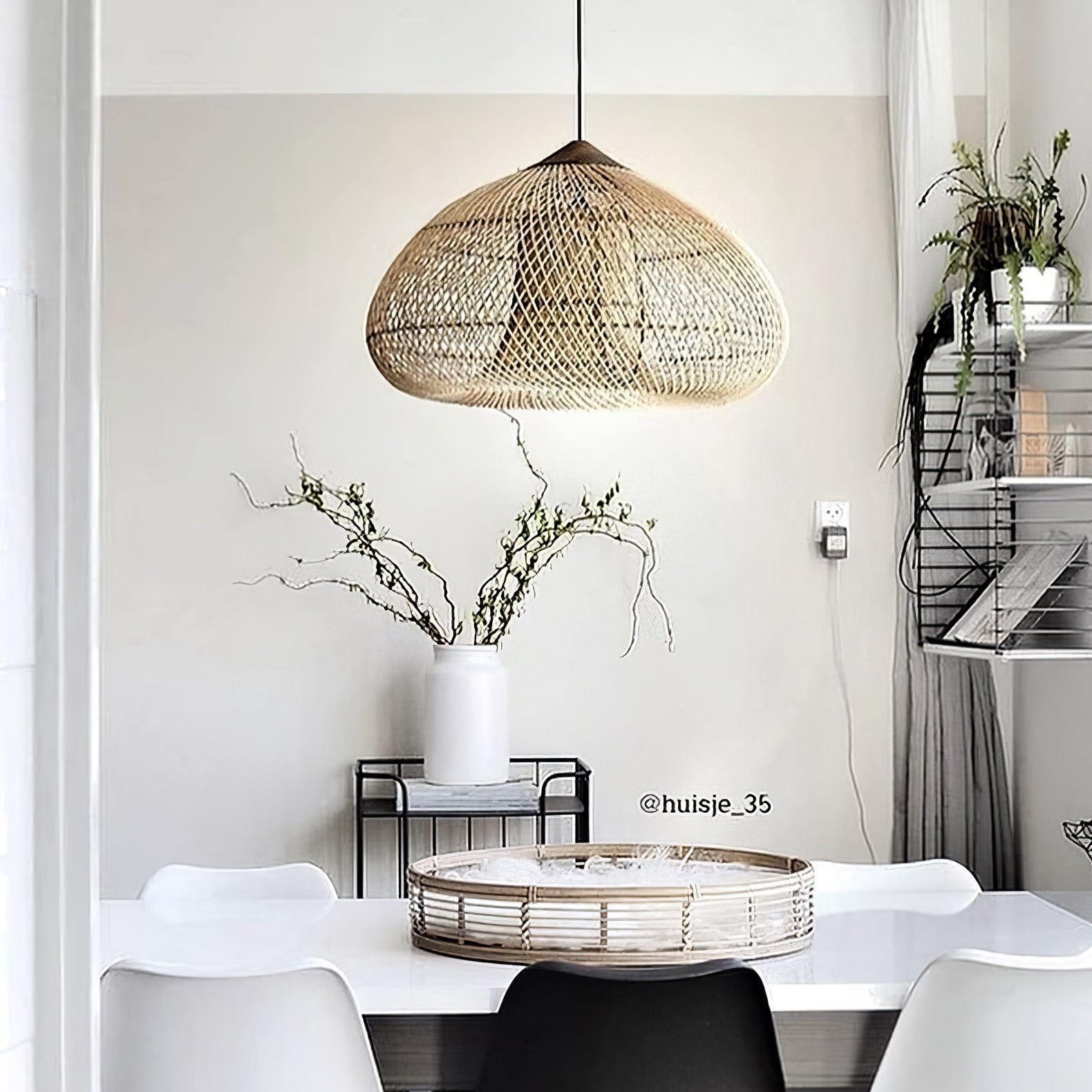Braided Rattan Pendant Lamp - Lamp Outdoor