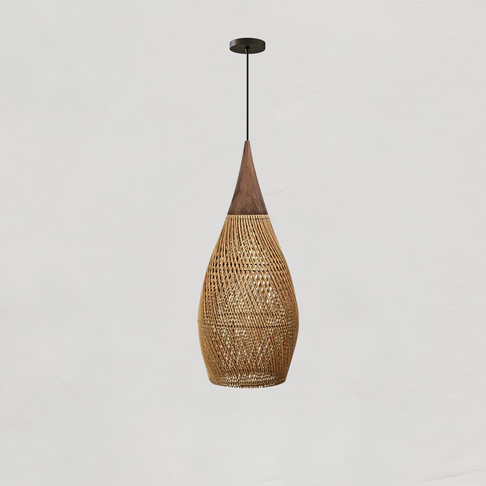 Braided Rattan Pendant Lamp - Lamp Outdoor