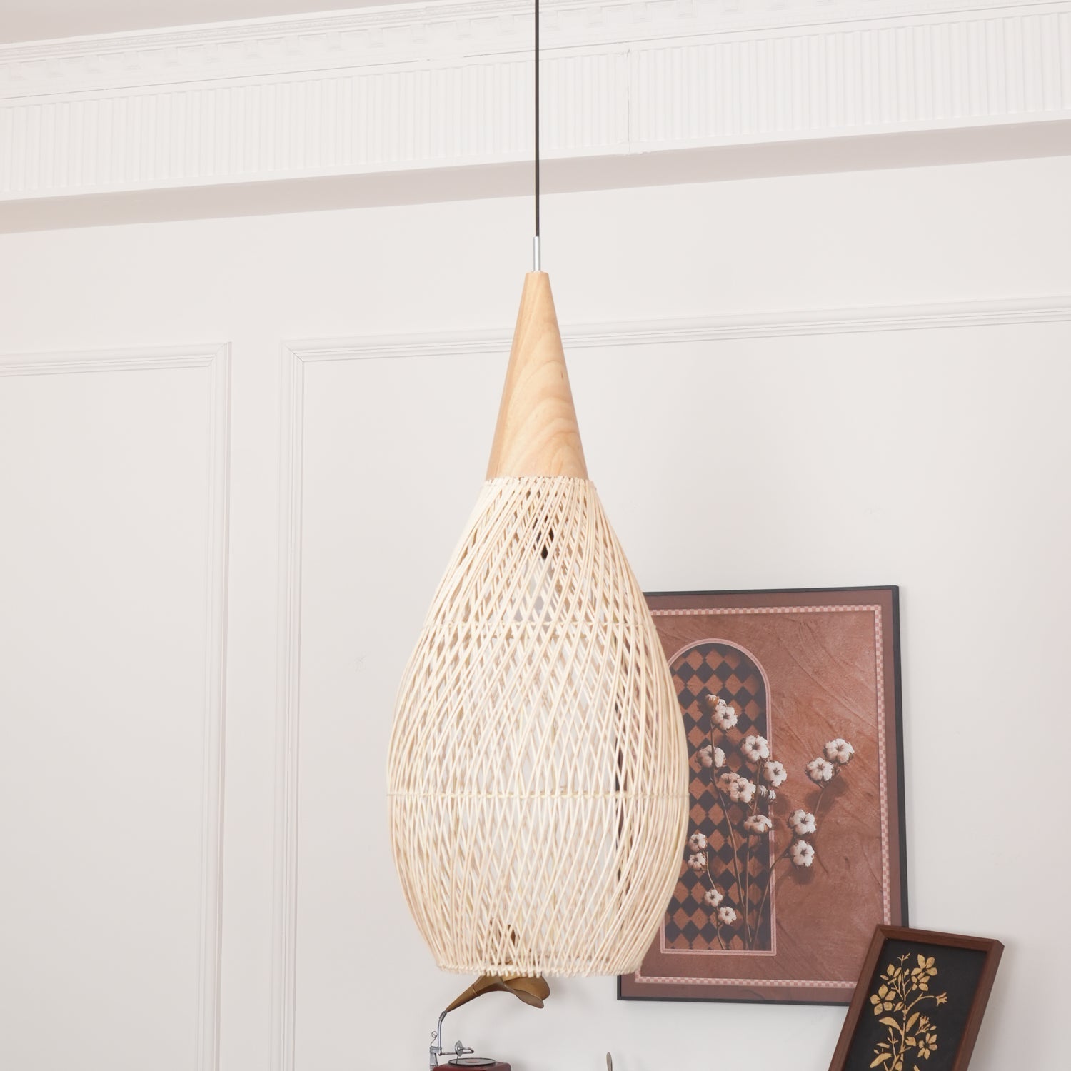 Braided Rattan Pendant Lamp - Lamp Outdoor