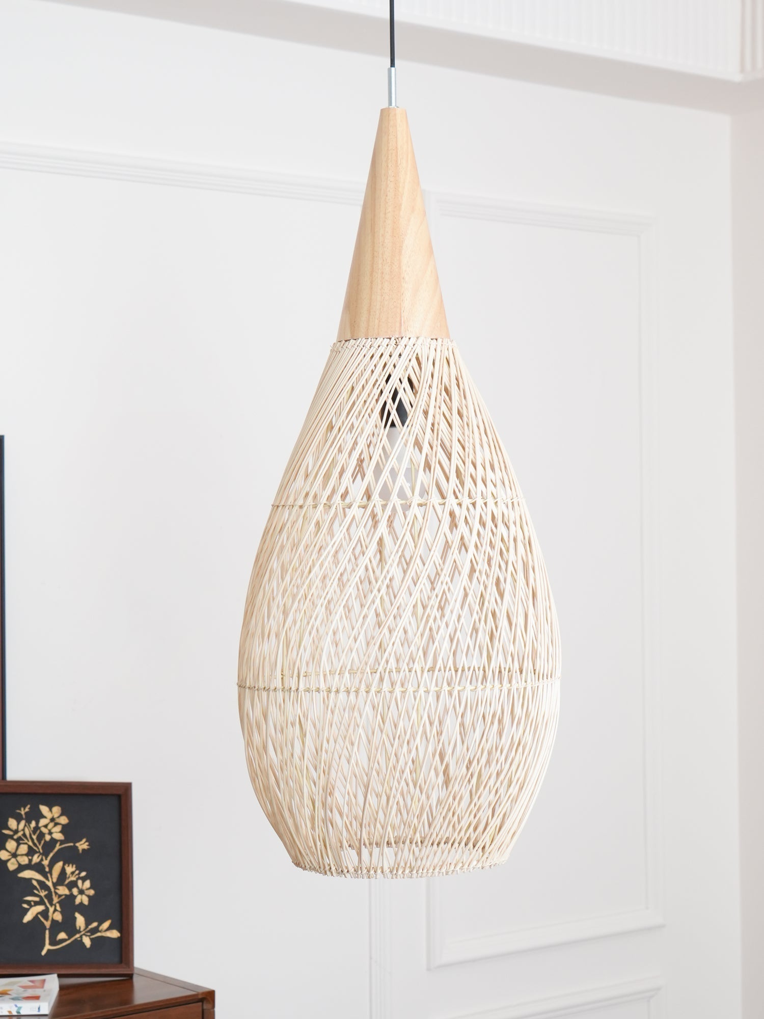 Braided Rattan Pendant Lamp - Lamp Outdoor